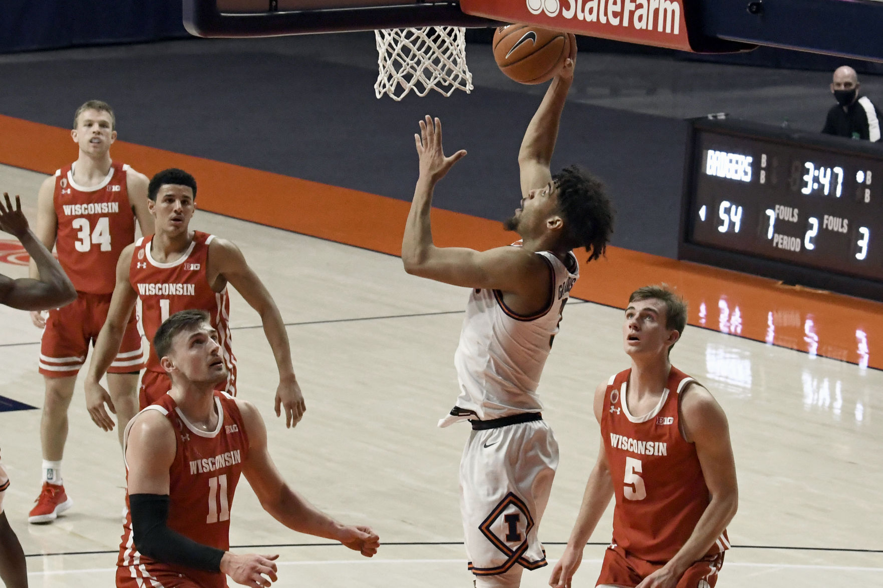 Wisconsin Illinois Basketball